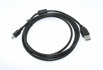 Кабель для зарядки Mini USB-B(m)-USB-A(m), 1.8m черный