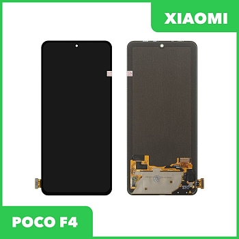 LCD дисплей для Xiaomi POCO F4 в сборе с тачскрином, 100% оригинал (черный)